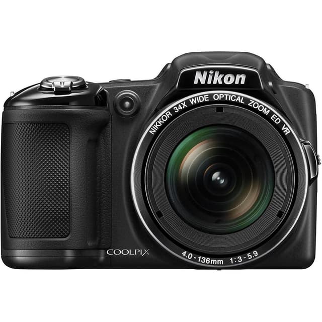 Fotocamera Bridge Coolpix L830 - Nera + Nikon Nikkor 34x Zoom ottico grandangolare ED VR 22,5–765 mm f/3–5,9 f/3–5,9