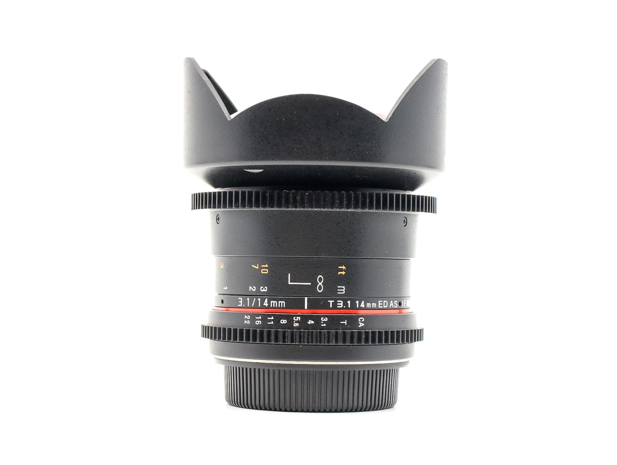 Samyang 14mm T3.1 ED AS IF UMC II - Compatibile con Canon EF