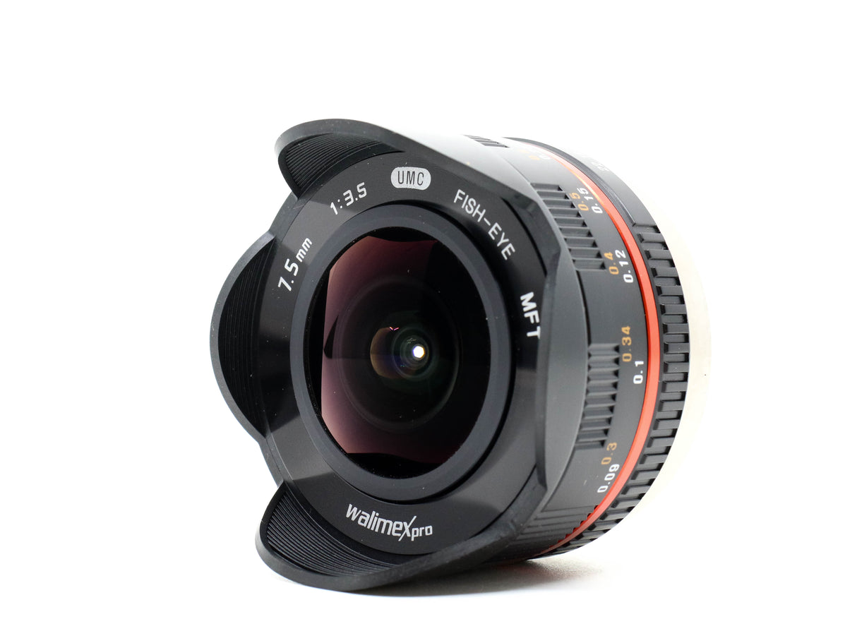 Walimex Pro 7,5 mm f/3,5 Fisheye - Compatibile con Micro Quattro Terzi