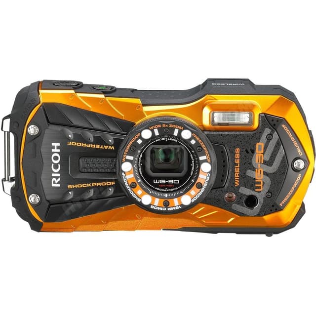 Fotocamera compatta WG-30 - Arancione + Ricoh Ricoh Wide Zoom 28-140mm f/3.5-5.5 f/3.5-5.5