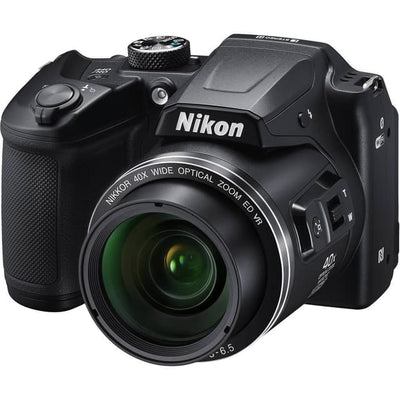 Fotocamera Bridge Coolpix B500 - Nera + Nikon Nikkor 40x Zoom ottico grandangolare ED VR 4-160mm f/3-6.5 f/3-6.5
