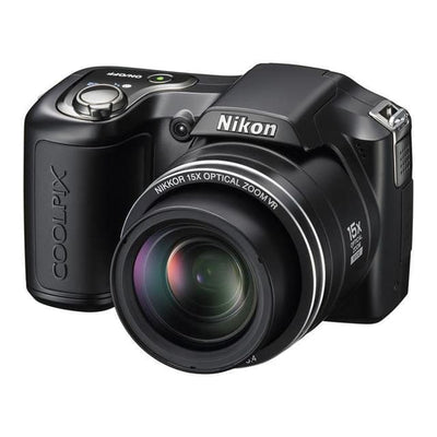 Fotocamera Bridge Coolpix L100 - Nera + Nikon Nikkor 15x Zoom ottico VR 5.0-75.0mm f/3.5-5.4 f/3.5-5.4