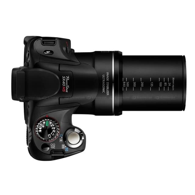 Fotocamera Bridge PowerShot SX40 HS - Nera + Obiettivo zoom Canon Canon 24-840 mm f/2.7-5.8 f/2.7-5.8