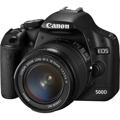 EOS 500D SLR - Black + Canon EF-S 18-55mm f/3.5-5.6 IS