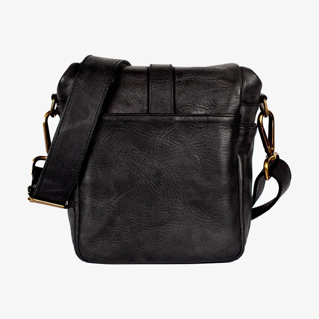 Berlin Black Leather Camera Bag