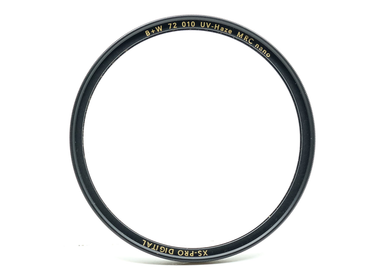 Filtro nano B+W XS-Pro Digital 010 UV-Haze MRC da 72 mm