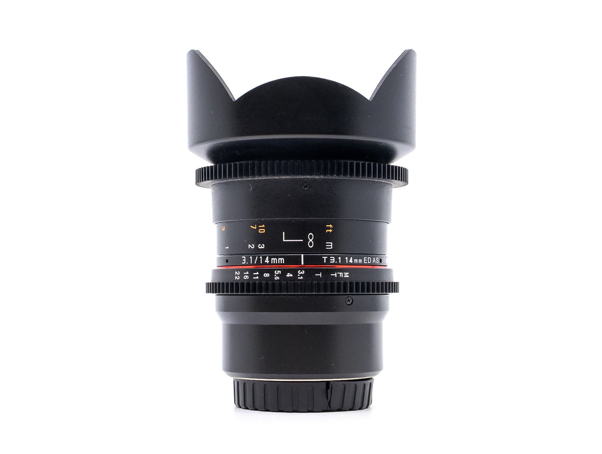 Samyang 14mm T3.1 ED AS IF UMC II - Compatibile con Micro Quattro Terzi