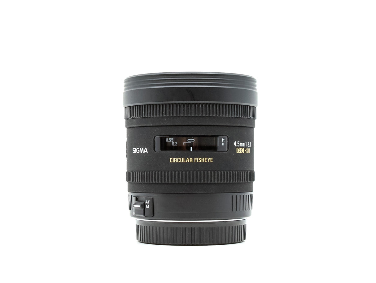 Sigma 4,5 mm f/2,8 EX DC HSM Fisheye circolare - Compatibile con Canon EF-S