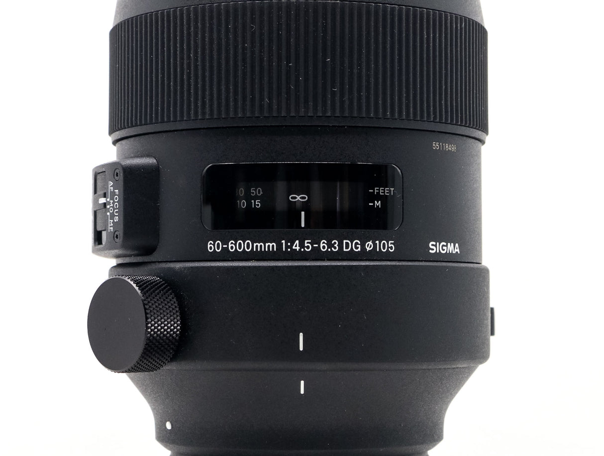 Sigma 60-600mm f/4.5-6.3 DG OS HSM SPORT - Compatibile con Canon EF
