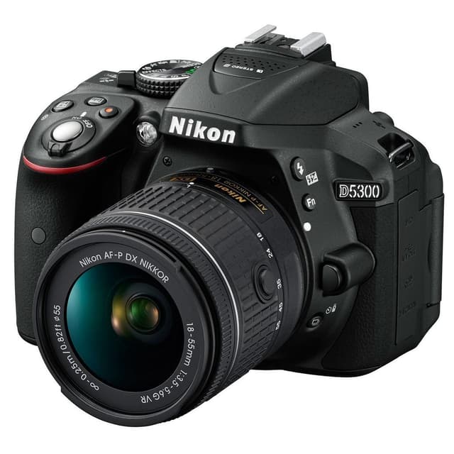 SLR D5300 - Nero + Nikon AF-P DX Nikkor 18-55mm f/3.5-5.6G VR f/3.5-5.6