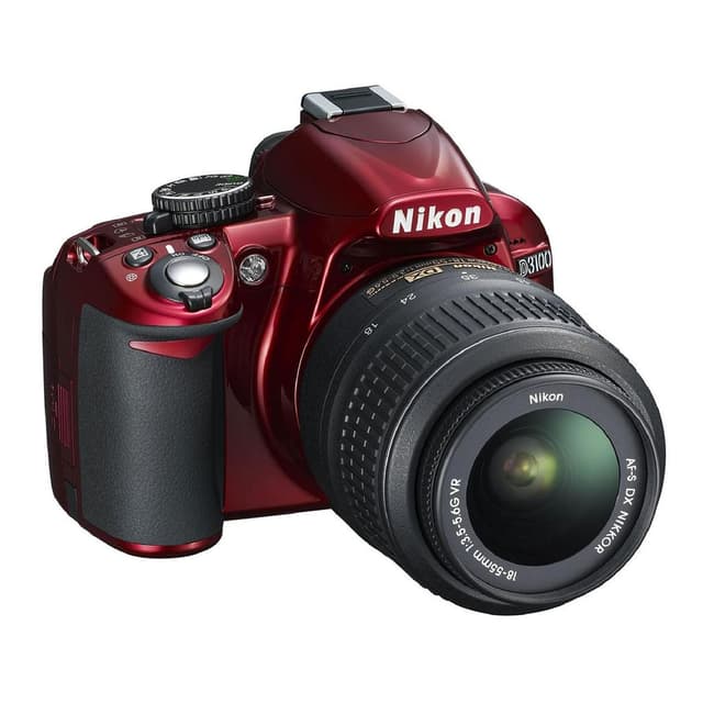 Nikon SLR D3100 - Rossa + Nikon AF-S DX Nikkor 18-55mm f/3.5-5.6G VR