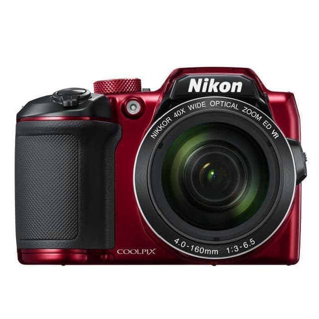 Fotocamera Bridge Coolpix B500 - Rossa + Nikon Nikkor 40X Zoom ottico grandangolare ED VR 22,5–900 mm f/3–6,5 f/3–6,5  · immagine principale
