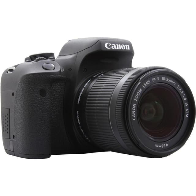 EOS 750D SLR - Nero + Canon Obiettivo zoom Canon EF-S 18-55mm f/3.5-5.6 IS STM f/3.5-5.6 IS STM  · immagine principale