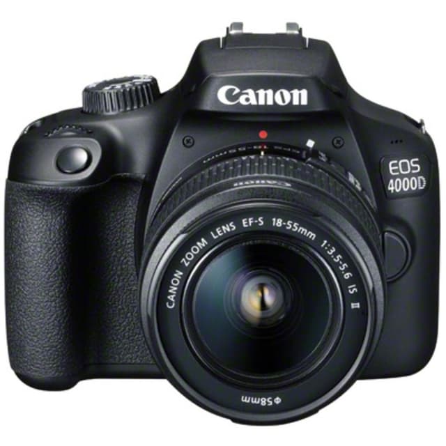 EOS 4000D SLR - Nero + Obiettivo zoom Canon EF-S 18-55mm f/3.5-5.6 IS II f/3.5-5.6  · immagine principale