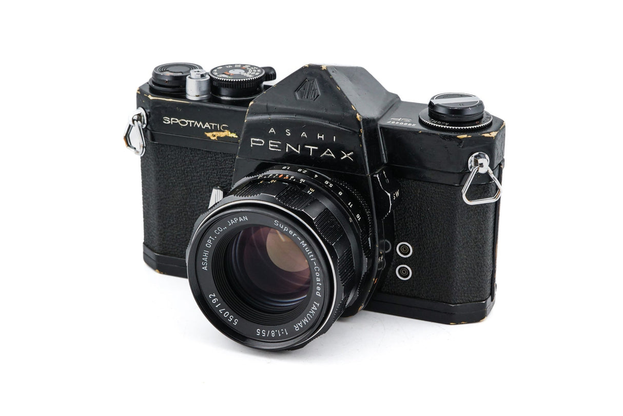 Pentax Spotmatic SP + 55mm f1.8 Super-Multi-Coated Takumar