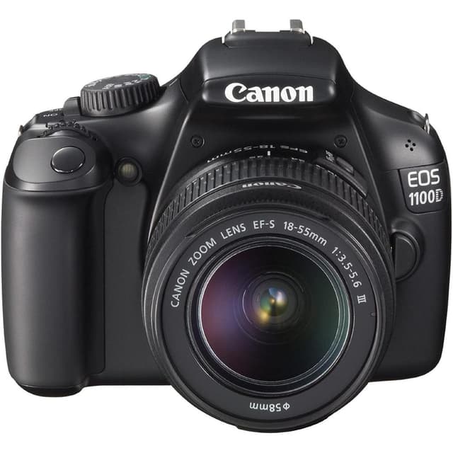 EOS 1100D Spiegelreflexkamera - Schwarz + Canon Zoomobjektiv EF-S 18-55mm f/3.5-5.6 III · Hauptbild