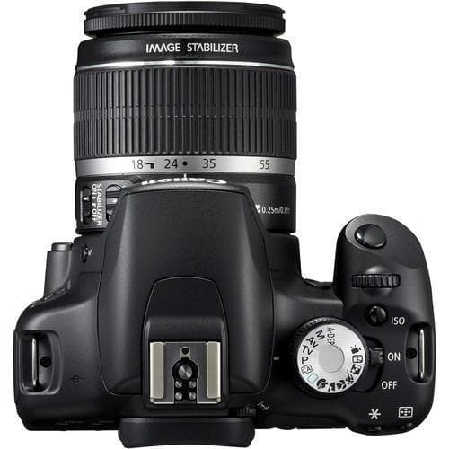 CANON EOS 500D SLR – Schwarz + Canon EF-S 18-55mm f/3.5-5.6 IS II · Hauptbild