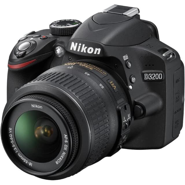 SLR D3200 - Nero + Nikon AF-S DX Nikkor 18-55mm f/3.5-5.6G VR II f/3.5-5.6  · immagine principale
