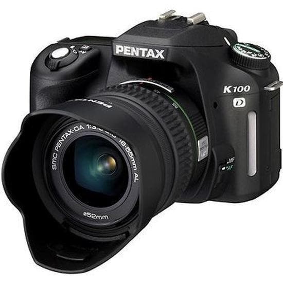 SLR K100D - Nero + Pentax Pentax DA 18-55mm f/3.5-5.6 AL f/3.5-5.6  · immagine principale