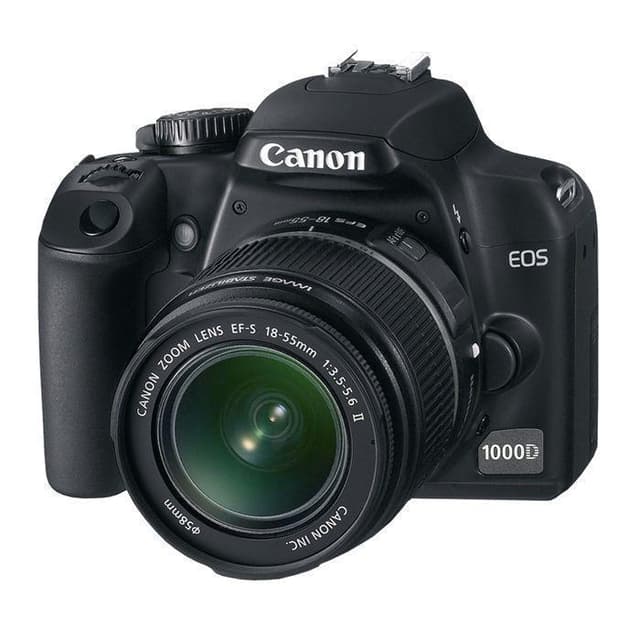 EOS 1000D SLR - Nero + Canon EF-S 18-55mm f/3.5-5.6 II f/3.5-5.6  · immagine principale