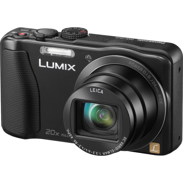 Lumix DMC-ZS25 Compact Camera - Black + Panasonic Leica DC Vario-Elmar 24–480mm f/3.3–6.4 f/3.3–6.4