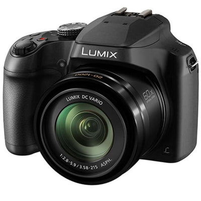 Lumix DC-FZ80 Bridge Camera - Black + Lumix Lumix DC Vario ASPH 20-1200 mm f/2.8-5.9 f/2.8-5.9 