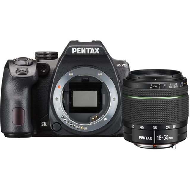 Pentax K-5 Spiegelreflexkamera - Schwarz + Pentax SMC Pentax-DAL 18-55mm f/3.5-5.6 AL WR Objektiv · Hauptbild