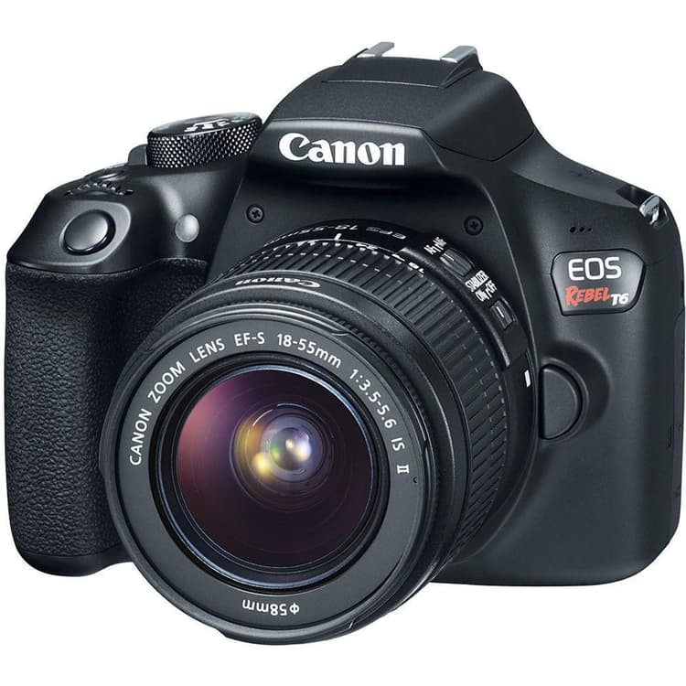 EOS Rebel T6 SLR - Nero + Canon EF-S 18-55mm f/3.5-5.6 IS II f/3.5-5.6  · immagine principale