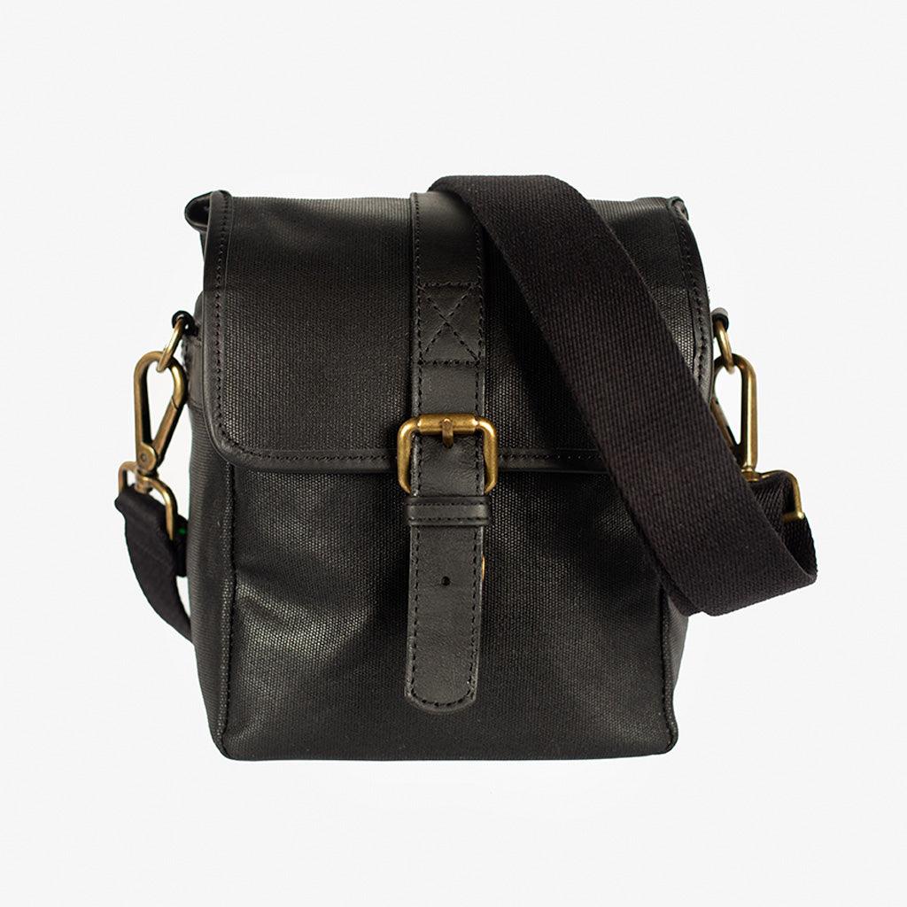 Berlin Black Waxed Canvas Camera Bag · main image