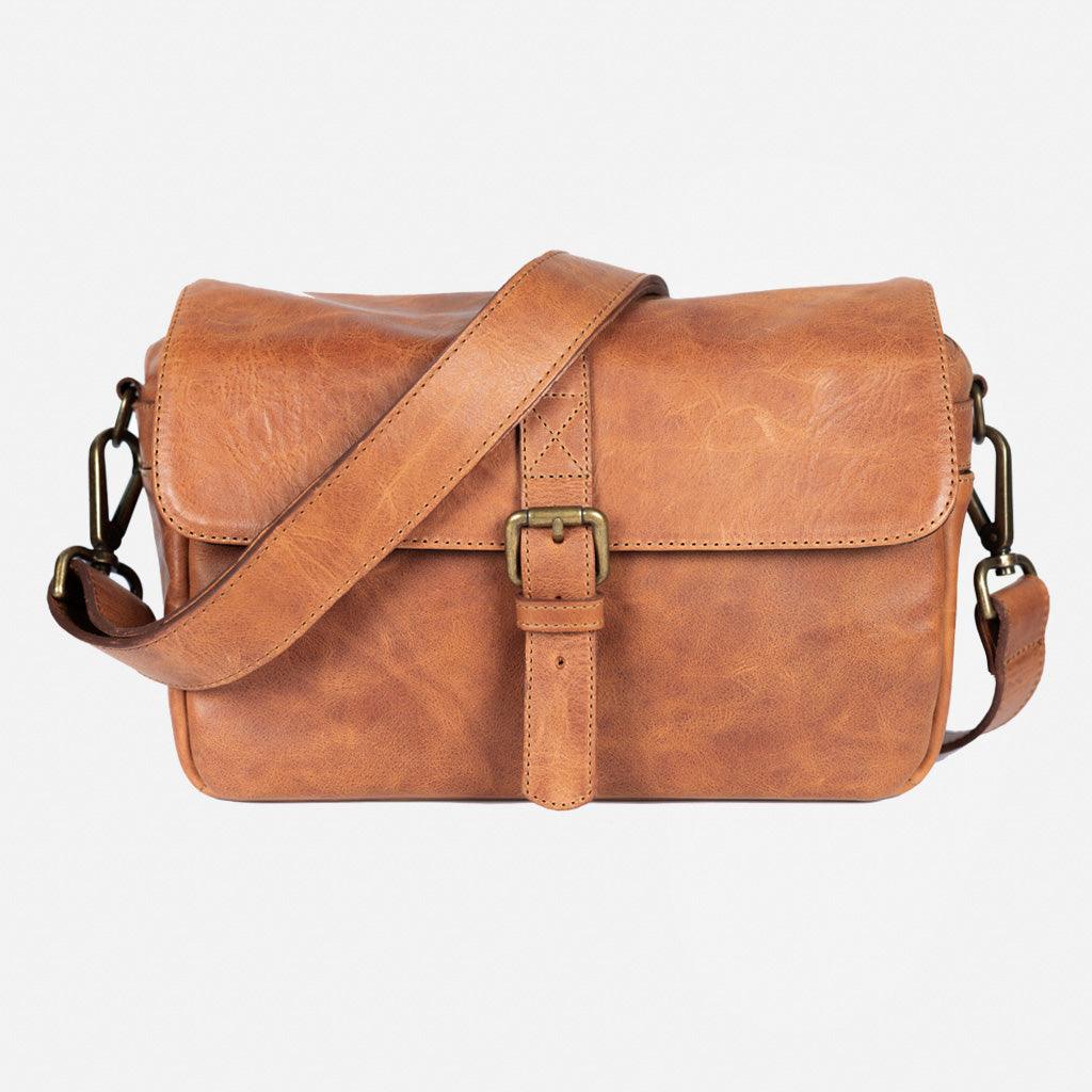 París tanned Leather Camera Bag · immagine principale