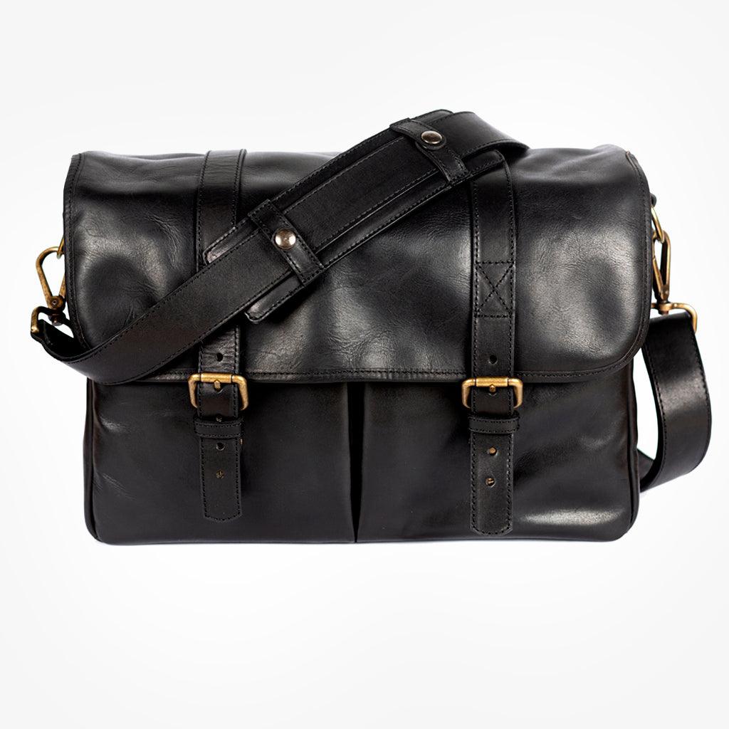 Roma Black Leather Camera Bag · main image