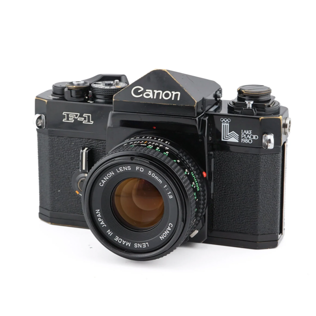 Canon F-1n + 50mm f1.8 FDn – Vintage Analoge 35mm SLR Premium Spiegelreflexkamera · Hauptbild