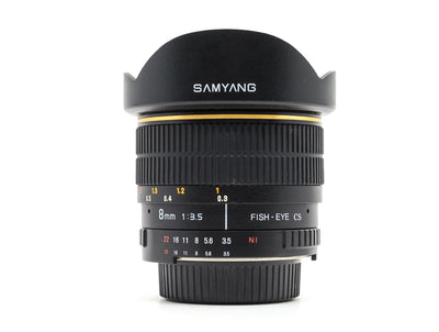Samyang 8mm f/3.5 Fisheye - Compatibile con Nikon 
