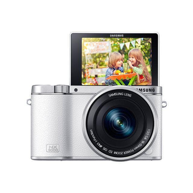 NX3000 - White + Samsung NX 16-50mm f/3.5-5.6 Power Zoom ED OIS + 50-200mm f/4.0-5.6 ED OIS III f/3.5-5.6 + f/4-5.6