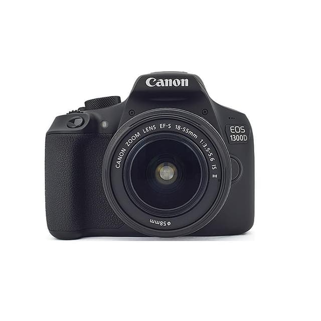 EOS 1300D SLR - Nero + Canon EF-S 18-55mm f/3.5-5.6 IS II f/3.5-5.6  · immagine principale