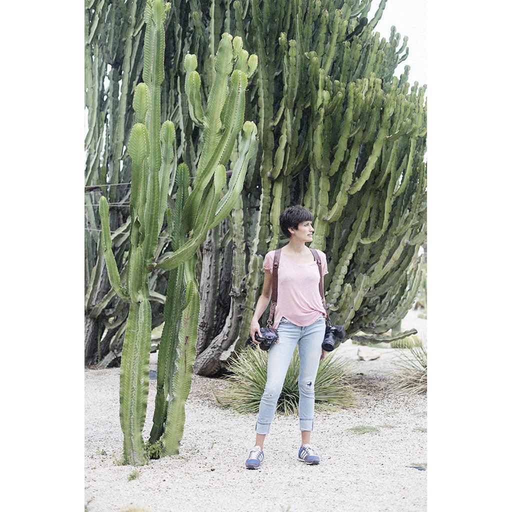 Berlin #502 - Brown dual leather camera strap