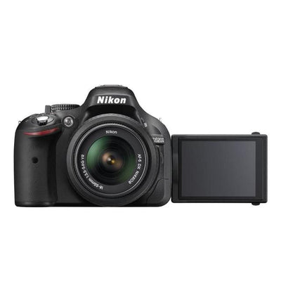 SLR D5200 - Black + Nikon AF-S DX Nikkor18-55mm f/3.5-5.6G ED II + AF-S DX VR 55-200 mm f/4-5.6 G IF ED f/3.5-5.6 + f/4-5.6 
