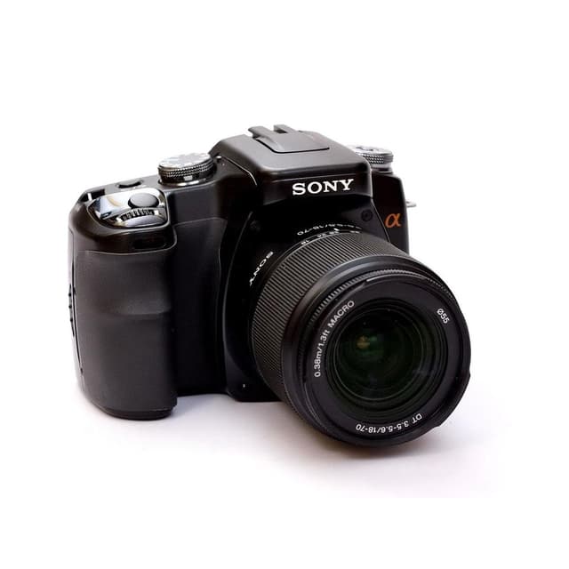 Alpha DSLR-A100 Spiegelreflexkamera - Schwarz + Sony DT 18-200mm f/3.5-6.3 · Hauptbild