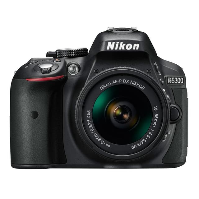 SLR D5300 - Black + Nikon AF-P DX Nikkor 18-55mm f/3.5-5.6G VR f/3.5-5.6