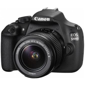 EOS 1200D SLR - Black + Canon Canon Zoom Lens EF-S 18-55mm f/3.5-5.6 III f/3.5-5.6  · main image