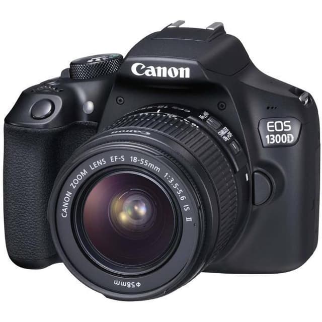 EOS 1300D SLR - Nero + Canon Canon EF-S 18-55mm f/3.5-5.6 IS II f/3.5-5.6  · immagine principale