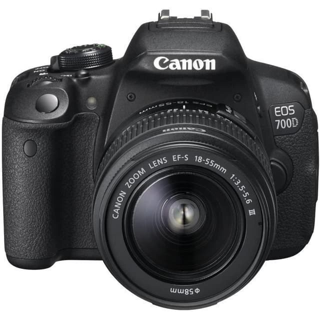 EOS 700D SLR - Nero + Canon EF-S 18-55mm f/3.5-5.6 III f/3.5-5.6  · immagine principale