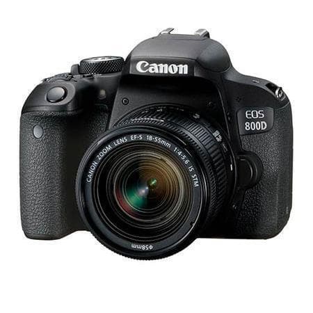 EOS 800D SLR - Nero + Canon Canon EF-S 18-55 mm f/4-5.6 IS STM f/4-5.6  · immagine principale