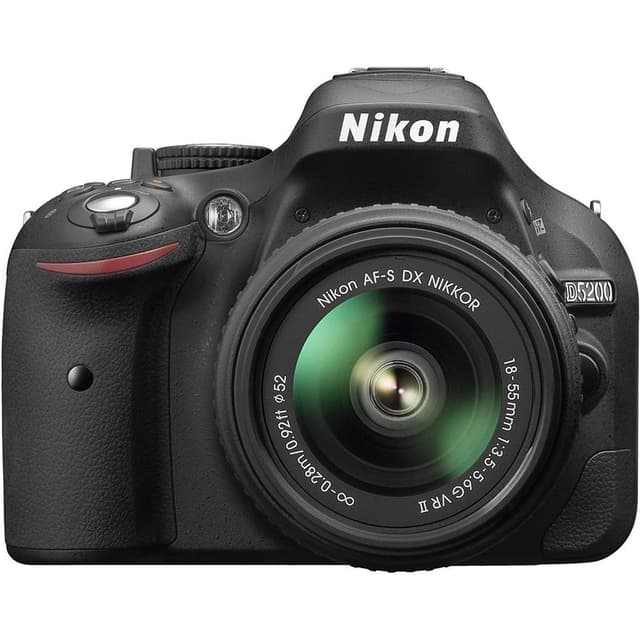 SLR D5200 - Schwarz + Nikon Nikkor AF-S DX 18-55mm f/3.5-5.6 G VR II · Hauptbild