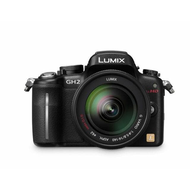 Lumix DMC-GH2 SLR - Nero + Panasonic Lumix G Vario 14-45mm f/3.5-5.6 ASPH Mega OIS f/3.5-5.6  · immagine principale