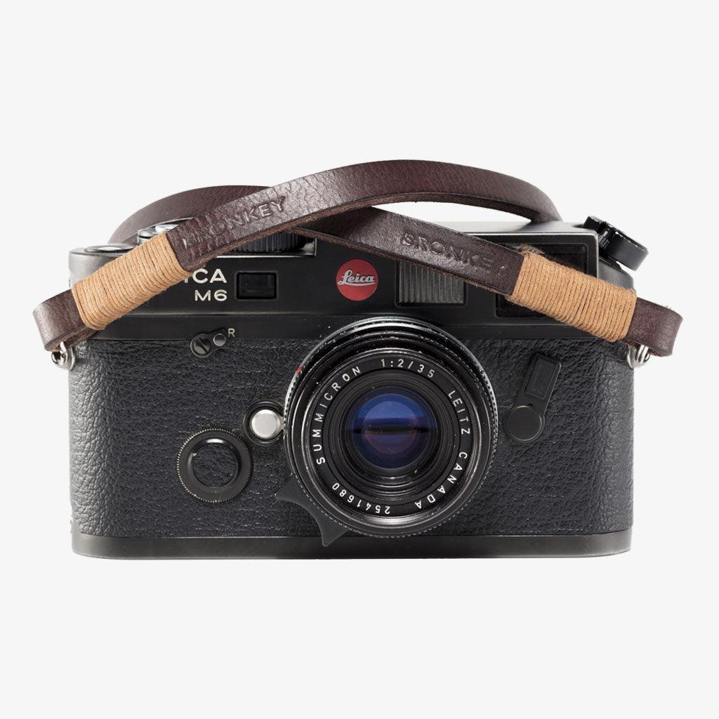 Tokyo #105 - Brown & tanned leather camera strap · immagine principale