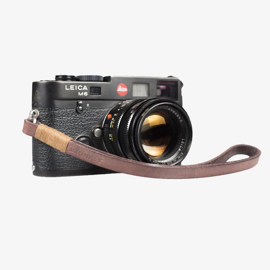 Tokyo #205 - Brown & Tanned leather camera strap · immagine principale