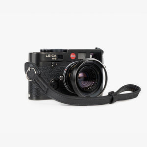 Roma #201 - Black Leather camera strap