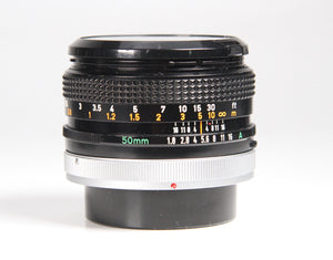 Canon FD 50mm 1:1.8 S.C. Lunghezza focale fissa solo per telecamere analogiche