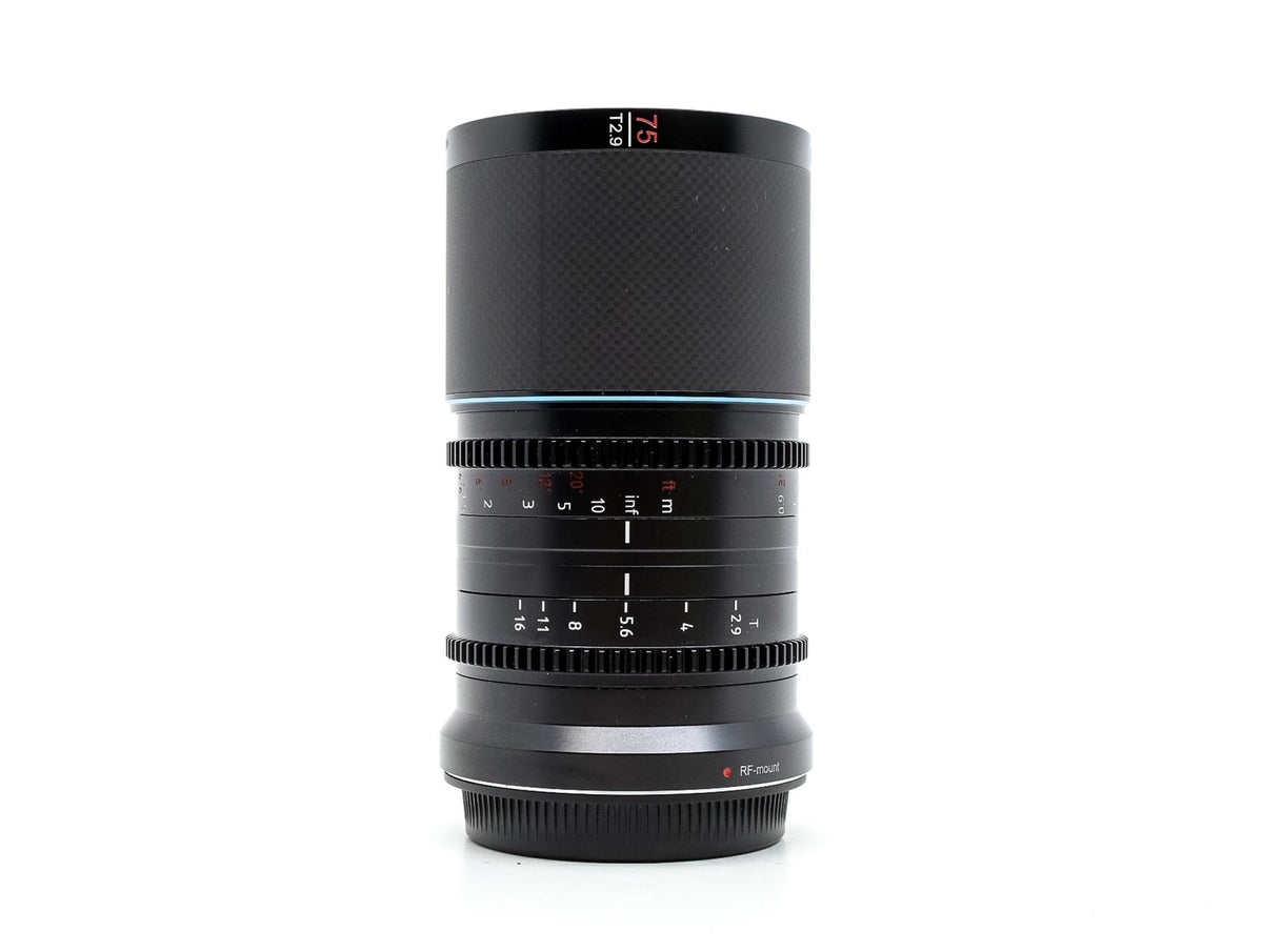 Sirui Saturn 75mm T2.9 1.6x Anamorphic [Neutral Flare] - Canon RF Fit · immagine principale